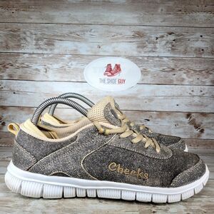 Cheeks Women's Athletic Shoes - Brown and Tan